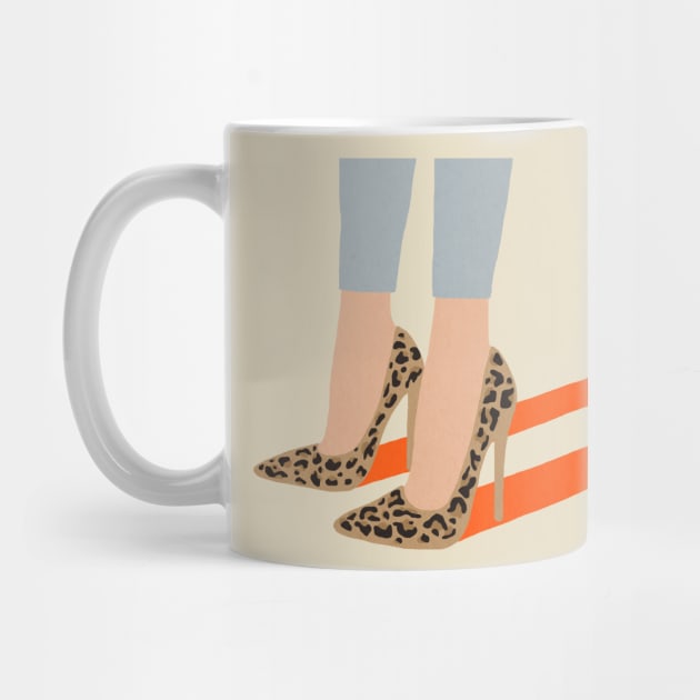 Leopard shoes female print by JulyPrints